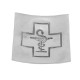 PANDORA ARTSHOP ALUMINIUM PLATTER PHARMACEUTICAL SYMBOL 15x15cm.