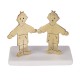 PANDORA ARTSHOP BOYS - TWINS.MICROSCULPTURE BRASS ON MARBLE 9x10cm