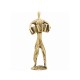 PANDORA ARTSHOP ACCORDIONIST BRONZE SCULPTURE 26x10cm