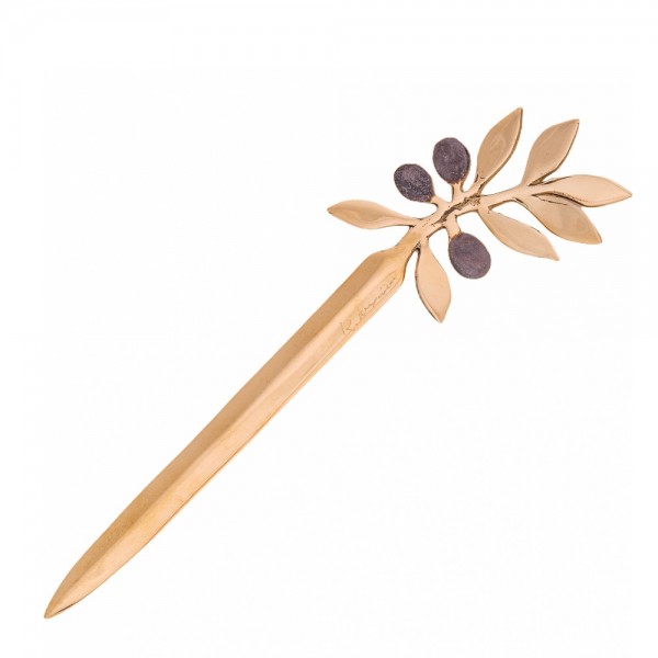 PANDORA ARTSHOP BRASS LETTEROPENER OLIVE BRANCH 16.8x5cm