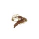 PANDORA ARTSHOP BROOCH FINE GOLDPLATED SILVER, PVC ,PEARLS 8x6.5cm