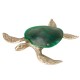 PANDORA ARTSHOP TURTLE (BIG) WALLPIECE-TABLEWARE BRASS-GLASS 48x50cm