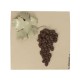 PANDORA ARTSHOP WALLPIECE FACES GRAPE STONEWARE CLAY 26x26cm