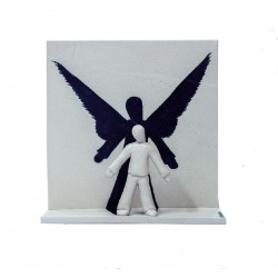 PANDORA ARTSHOP WALLPIECE SHADOW STONEWARE CLAY 27x27x10cm