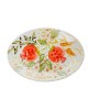 PANDORA ARTSHOP PLATTER  FLOWERS CERAMIC HANDPAINTED 23x23cm