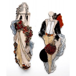 WALLPIECE COUPLE FOR WEDDING GIFT-DECORATION