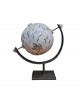 PANDORA ARTSHOP CERAMIC SPHERE,METALLIC BASE 28x26cm