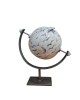 PANDORA ARTSHOP CERAMIC SPHERE,METALLIC BASE 28x26cm