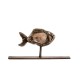 Fish bronze sculpture 13x27x5cm.