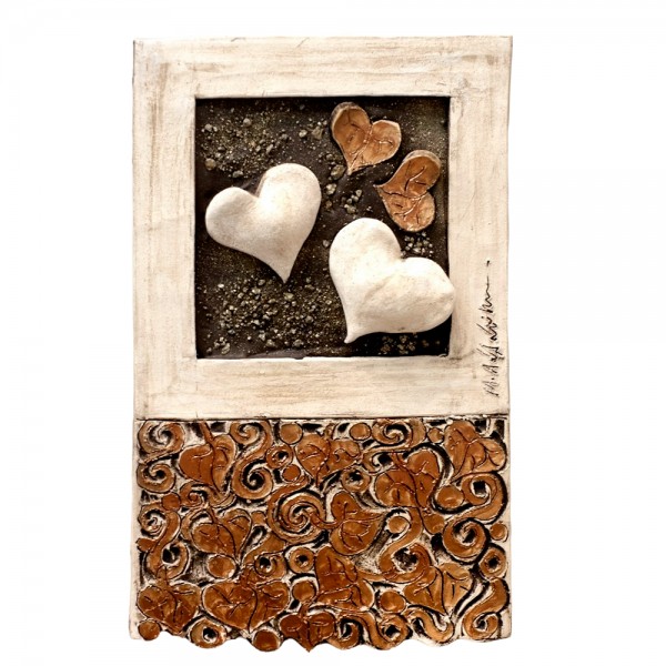 WALLPIECE SYNTHESIS-HEARTS FOR WEDDING GIFT-DECORATION