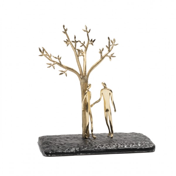 PANDORA ARTSHOP COUPLE THE TWO OF US - BRONZE MICROSCULPTURE 11x10x6cm .