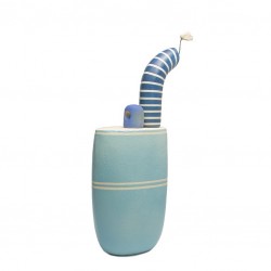 PANDORA ARTSHOP CERAMIC LIGHT BLUE SHIP 30x11cm