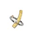 PANDORA ARTSHOP RING SILVER 925° GOLD 22K ,DIAMOND, PEARL  FRESHWATER 2.5x1cm No 54.5 .