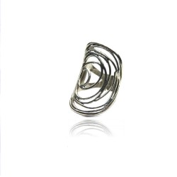 Δαχτυλίδι με ασήμι 925° 3.5cm ρυθμιζόμενο .