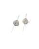 PANDORA ARTSHOP EARRINGS SILVER  925° 3x2 cm