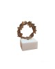 PANDORA ARTSHOP BRONZE WREATH ON MARBLE 9x7x5cm.