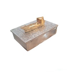 PANDORA ARTSHOP BOX TANKER ALUMINIUM BRONZE 11.4x8x3cm