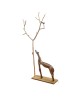 PANDORA ARTSHOP HORSE BIRD TREE BRASS SCULPTURE 47x32x6 cm