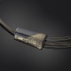 Μενταγιόν σε χρυσό 18k & ασήμι 925° 2x3.5cm λαιμαριά 45cm