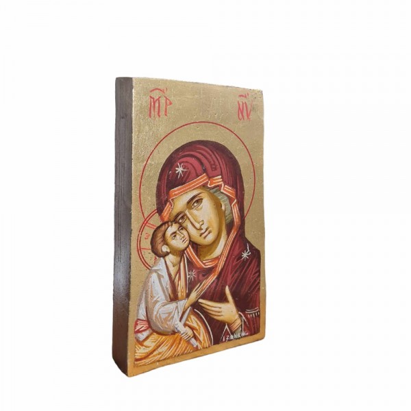 PANDORA ARTSHOP ICON VIRGIN MARY CHRIST EGG-TEMPERA WOOD 21x12x3.5cm