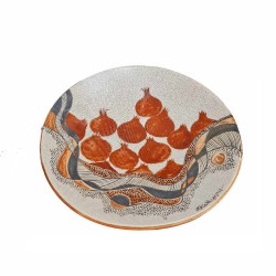 PANDORA ARTSHOP CERAMIC PLATTER WITH POMEGRANATES 31cm.