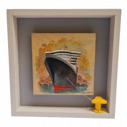 PANDORA ARTSHOP WALLPIECE SHIP BITT PAINTING 35x35cm