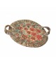 PANDORA ARTSHOP CERAMIC PLATTER WITH HANDLES 45cm.