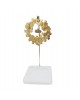 PANDORA ARTSHOP BRASS POMEGRANATES-WREATH SHIP ON MARBLE BASE 21x10x9cm