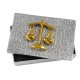 BOX ALUMINIUM BRONZE JUSTICE SYMBOL 7.5Υx11x3cm