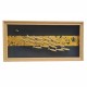 PANDORA ARTSHOP WALLPIECE FISHES BRONZE- GOLD LEAF 67x34cm