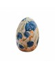 Πασχαλινό αυγό με λουλούδια ζωγραφισμένο κεραμικό 18cm
