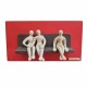 Faces ‘’ bench ’’ wallpiece stoneware clay 16x30x11cm
