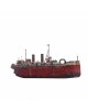 Ship bronze wood acrylic colours 25x54x9.5cm