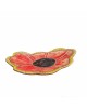 Platter poppy clay stoneware  32x23cm