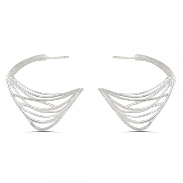 Earrings  silver 925° 3.5x4cm