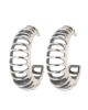 Earrings hoops silver 925° 2.8cm .