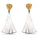 Earrings silver & matt goldplated silver 925° 5x3cm .