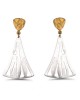 Earrings silver & matt goldplated silver 925° 5x3cm .