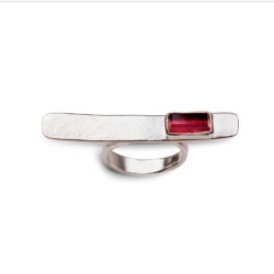 Ring silver 925° stone tourmaline Νο 57