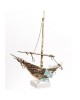 Bronze ship on marble base 36x20cm