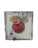 Wallpiece pomegranate clay stoneware 19x19cm