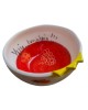 Bowl handmade handpainted pomegranate clay 12cm