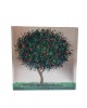 Pomegranate tree painting on plexiglass 20x20x2cm