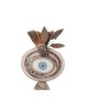 Wallpiece pomegranate with devil eye clay stoneware 19x13cm