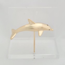 Cardholder dolphin bronze on acrylic base 7x8x4.5cm