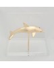 Cardholder dolphin bronze on acrylic base 7x8x4.5cm