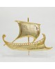 Trireme, Gold-plated 24K bronze on acrylic base 13x10.5x2.5cm