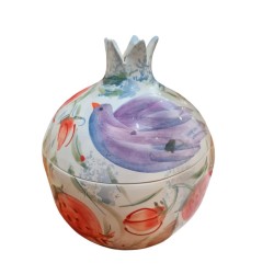 Pomegranate open box handpainted ceramic 20Υcm