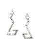 Earrings silver 925° “Snake”  1.4 x 3.8 cm