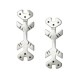 Earrings silver 925° “Wolf’s Mouth” 1.9 × 2.5 cm